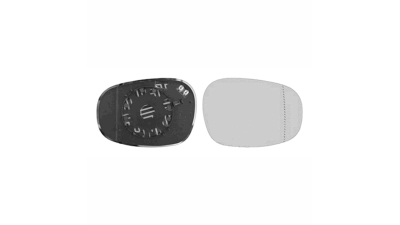 Geam oglinda exterioara cu suport fixare Bmw 1 (E81/E82/E87/E88), 2009-10.2013, Seria 3 (E90/E91), 08.2008-06.2012; Seria 3 (E92/93) Coupe/Cabrio, 09.2006-03.2010, partea Dreapta, incalzit; sticla asferica; geam cromat; 2 pini (poli), View Max