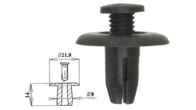 Nit plastic Toyota Auris 03.07-04.10, Aftermarket 2045112
