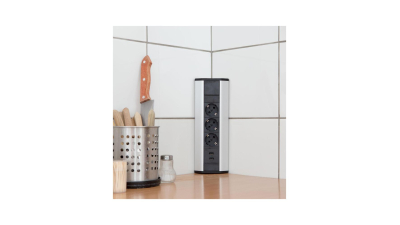 Bloc multiprize incorprabil, de colt, rabatabil + 2x USB, 2,1a, 1 buc., 20483