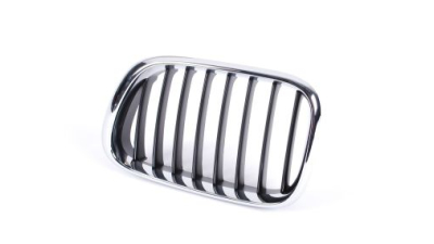 Grila radiator Bmw X5 (E53), 01.1999-05.2003, stanga, crom/negru, 51138402645, 205005-1