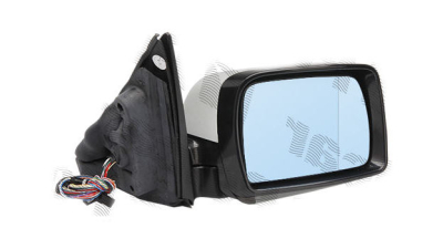 Oglinda exterioara  Bmw Seria X5 (E53), 01.1999-05.2003, Seria X5 (E53), 05.2003-10.2006 , partea Dreapta, culoare sticla culoare albastra, sticla asferica, carcasa grunduita, cu incalzire, ajustare electrica, 51167039926