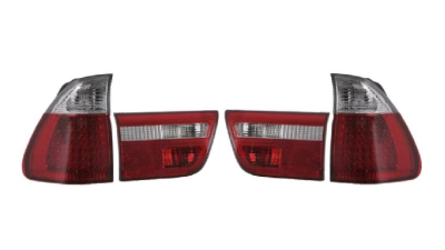 Set stopuri Spate Bmw X5 (E53), 01.1999-05.2003, partea Stanga+Dreapta, LED; transparent; tuning; Omologare: ECE, Taiwan