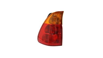 Stop spate lampa BMW X5 (E53), 05.2003-10.2006, partea Stanga, partea exteRioara, cu suport becuri, semnalizare portocalie, ULO