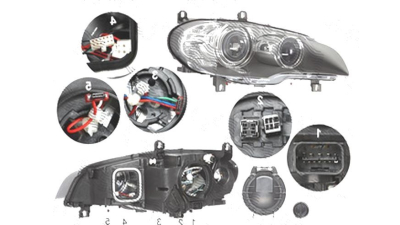 Far Bmw X5 (E70), 04.2010-11.2013, fata, Dreapta, bi-xenon; D1S+LED+PY24W; electric; fara unitate control; fara ballast; cu motor, DEPO