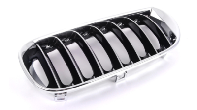 Grila radiator Bmw X3 (E83), 06.2003-11.2010, stanga, crom/negru, 51133414903, 205505-1