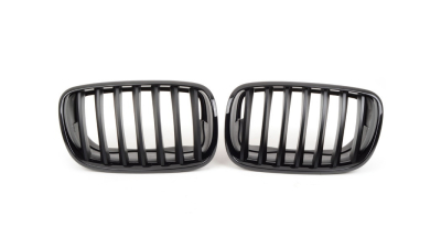 Set grila radiator BMW X3 (F25), 11.2010-04.2014, stanga+dreapta, negru, 20550519 complet set 2buc
