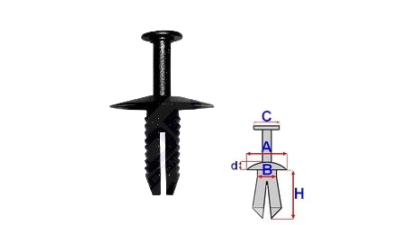 Clips agrafa fixare carenaje, ornamente prag, ornamente aripa , 2060192, set 10 buc