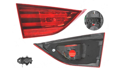 Stop spate lampa Bmw X1 (E84), 09.2009-08.2015, spate, Stanga, partea interioara; LED+P21W; cu suport becuri, OEM/OES