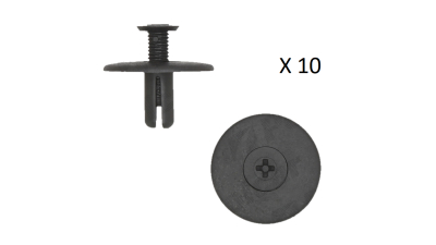 10 buc. Nit plastic Peugeot 4007, Mazda 3 2003-2009; 5 2005-2010; Citroen C-Crosser Mitsubishi Outlander, 2007-2012, clipsuri scut motor