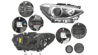 Far Bmw Seria 1 (F20), 08.2011-06.2015, fata, Dreapta, bi-xenon; cu LED daytime running light; D1S+LED+PY21W; electric; fara unitate control; fara ballast; cu motor, DEPO