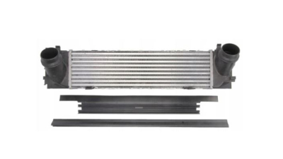 Intercooler BMW Seria 1 F20/F21, 08.2011-2019, motor 2.0 T 160kw, Seria 3 F30/F31, 10.2011-2019, 2.0 T 135/180kw, benzina, cu/fara AC, aluminiu brazat/plastic, 495x133x98 mm, 
