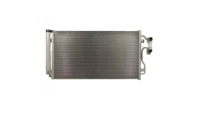 Condensator climatizare BMW i3 (I01), 09.2014-, 125 kw; i3 (I01), 11.2017-, 135 kw electric, cutie automata, full aluminiu brazat, 638(600)x352(330)x16 mm, fara filtru uscator