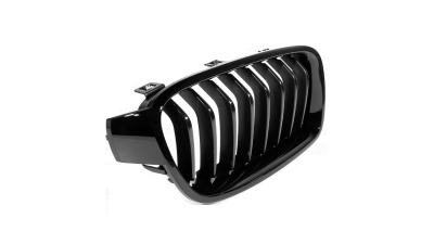 Grila radiator Bmw Seria 3 / Seria 3GT (F30/31/34/35), 01.2012-12.2019 Model M-trim/M-PACKET, partea dreapta, negru, 51712240778, 20D105-2