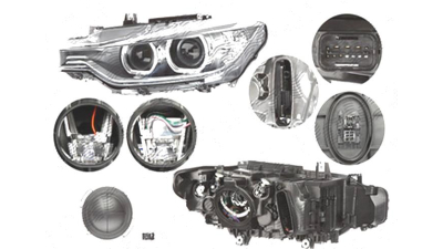 Far Bmw Seria 3/ 3 Gt (F30/31/34/35), 01.2012-06.2015, fata, Stanga, Combi, SEDAN, fara producator masina logo; xenon; cu daytime running light; D1S+LED+PY21W; electric; fara unitate control; fara ballast; cu motor, DEPO