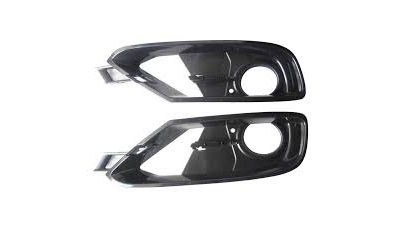 Grila bara fata Bmw Seria 3/Seria 3 Gt (F30/31/34/35), 01.2012-, Dreapta, 51117300740, 20D12734 Model SPORT, fara orn cromat, partial inchisa, negru