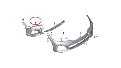 Suport bara fata BMW Seria 3 (G20/G21), 03.2019-, partea dreapta