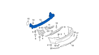 Intaritura bara, armatura spate BMW Seria 3 (G20/G21), 03.2019-,