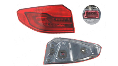 Stop spate lampa Bmw Seria 5 (G30), 05.2017-, spate, Stanga, SEDAN, partea exterioara; LED, ULO