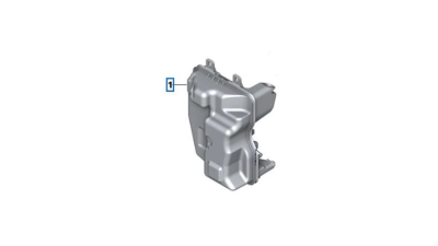 Rezervor spalator parbriz BMW Seria 2 ACTIVE/GRAND TOURER (F45/46), 06.2014-; X1 (F48), 06.2015-; X2 (F39), 03.2018-, MINI COUNTRYMAN, 02.2017-, Fara pompa spalator parbriz, fara sistem spalare far, Fara gura umplere, Cu senzor nivel lichid