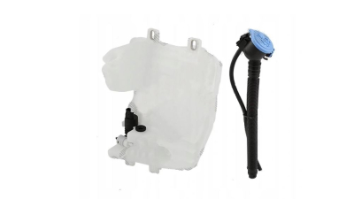Rezervor spalator parbriz BMW X1 (F48), 06.2015-; X2 (F39), 03.2018-; Seria 2 ACTIVE/GRAND TOURER (F45/46), 06.2014-, Masini fara spalator faruri, Gat de umplere cu capac, Cu pompa spalator parbriz si senzor nivel lichid