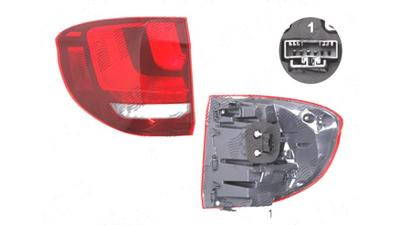 Stop spate lampa Bmw X5 (F15), 10.2013-, spate, Stanga, partea exterioara; LED, DEPO