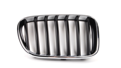 Grila radiator Bmw X3 (F25), 11.2010-, stanga, crom/negru, 51117210725, 20X105-3
