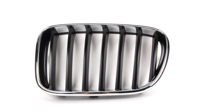Grila radiator Bmw X3 (F25), 11.2010-, dreapta, crom/negru, 51117210726, 20X105-4