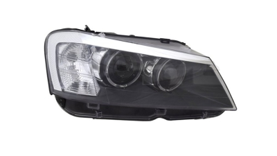 Far Bmw X3 (F25), 11.2010-04.2014, partea Dreapta, xenon; cu lumina timp de zi tip LED; D1S+PY21W; electric; fara bec descarcare; fara ballast; cu motor, TYC