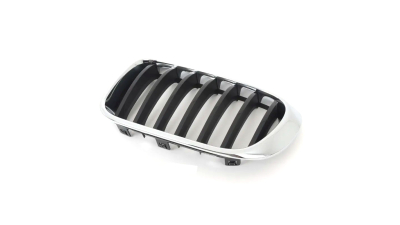 Grila radiator, masca fata Bmw X3 (F25), 03.2014-, parte montare partea stanga, neagra, cu rama cromata, 20X205-1, Aftermarket