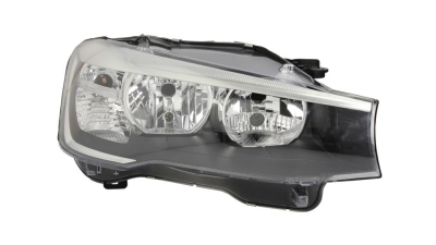 Far Bmw X3 (F25), 03.2014-08.2017, X4 (F26), 08.2014-05.2018; partea Dreapta, cu lumina de zi; tip bec H7+H7+PY21W+W21W+W5W; electric; cu motor, TYC