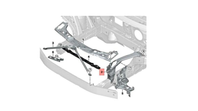 Suport fixare far Bmw X1 (F48), 06.2015-, Fata, partea Stanga, Aftermarket