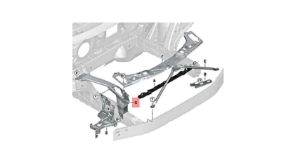 Suport fixare far Bmw X1 (F48), 06.2015-, Fata, partea Dreapta, Aftermarket