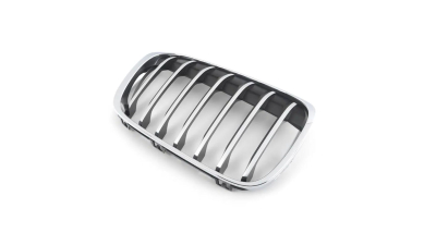 Grila radiator, masca fata Bmw X1 (F48), 06.2015-, parte montare partea dreapta, silver, cu rama cromata, 20X305-4, Aftermarket