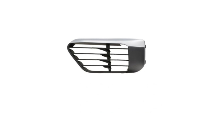 Grila bara fata BMW X1 (F48), 06.2015-, fata, partea stanga, cu material argintiu