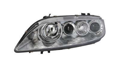 Far Mazda 6 06.2002-04.2005 AL Automotive lighting stanga fata , tip bec H1+H1, culoare rama argintiu reglaj electric