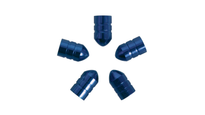 Set capacele auto Carpoint pentru ventil tip glont culoare Albastru , 5 buc.