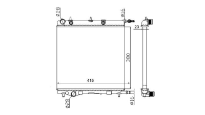 Radiator racire Best Auto Vest 231508A2