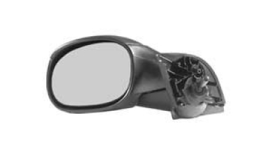 Oglinda exterioara Citroen C3 (Fc) 01.2002-12.2010 partea dreapta View Max crom convez carcasa neagra reglare manuala prin cablu fara incalzire