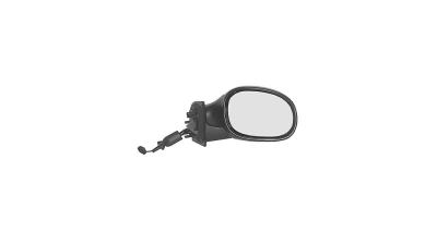 Oglinda exterioara Citroen C3 (Fc) 01.2002-12.2010 partea dreapta View Max crom convex carcasa neagra reglare electrica fara incalzire