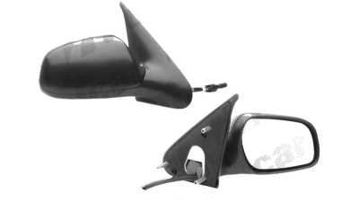 Oglinda exterioara Citroen Xsara (N0/N1/N2) 07.1997-08.2002 partea dreapta Best Auto Vest crom convex carcasa neagra reglare manuala prin cablu fara incalzire
