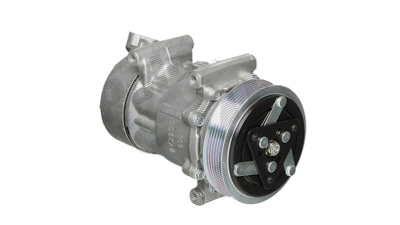Compresor aer conditionat Fiat Fiorino, 2007-, QUBO, 2007-, motorizare 1.4, benzina, rola curea 119 mm, 6 caneluri, tip Sanden: SD6V12