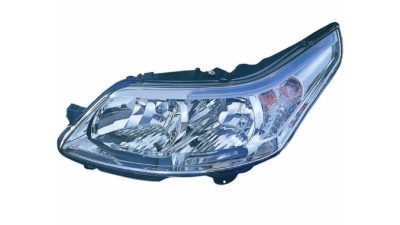 Far Citroen C4 (La/Lc) 10.2004-09.2008, Stanga, tip bec H1+H7, reglare electrica, cu motoras, ECE, Depo, 620853, 6208C7