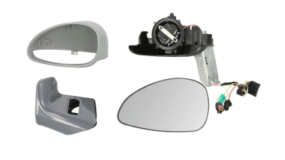 Oglinda exterioara Citroen C4 (La/Lc) 10.2004-12.2010 partea stanga View Max albastra convex carcasa prevopsita grunduita reglare electrica cu incalzire 2329516M