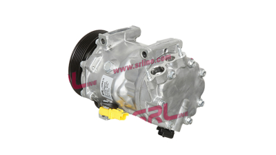 Compresor aer conditionat Citroen Berlingo, 2008-2018, motorizare 1.6 HDI, diesel si 1.6, benzina, rola curea 119 mm, 6 caneluri, tip Sanden: SD7C16