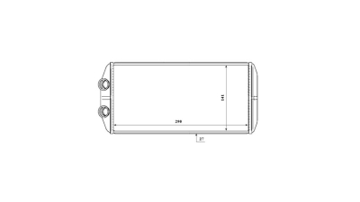 Radiator Incalzire Peugeot Partner, 11.2006-2018, motor 1.6, benzina, 1.6 HDI, diesel, cutie manuala, aluminiu brazat/aluminiu, 290x130x27 mm, SRLine