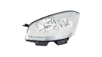 Far Citroen C4 Picasso (Ua/Ud), 09.2010-06.13, Electric, tip bec H1+H7, cu motoras, omologare ECE, semnalizare alba , 6208V1; 9673099980, Stanga
