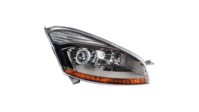 Far Citroen C4 PICASSO, 10.2006-08.2010, partea Dreapta, electric, tip bec D1S+H7; cu balast, cu becuri, cu motoras, cu sistem pentru curbe, cu lumini de zi, Hella