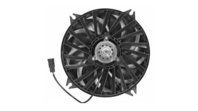 GMV radiator electroventilator Citroen C8, 2002-2014, Peugeot 807, 2002-2012, Motorizare 2, 0 Hdi; 2, 2 Hdi; 3, 0 V6 Diesel/Benzina, tip climatizare cu AC, dimensiune 300W/385mm, cu 2 pini, plastic, Aftermarket