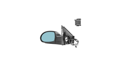 Oglinda exterioara Citroen C5 (Dc/De/Rc/Re), 03.2001-01.2008, Dreapta, Albastra, electrica, incalzire, carcasa neagra, Convex, View Max, 8149HZ; senzor temperatura