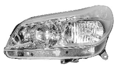Far Citroen C5 (Rc/Re) 10.2004-01.2008, Stanga, tip bec H1+H7, reglare electrica, ECE, Depo, 620843, 